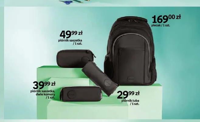 Piórnik saszetka dwukomorowy BackUP promocja w Empik