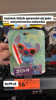 Gniotek Disney Stitch Squishy promocja w Biedronka