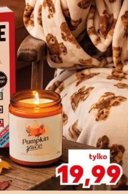 Świeczka sojowa z drewnianym knotem promocja w Kaufland