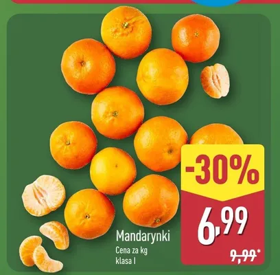 Mandarynki z listkami promocja w Aldi