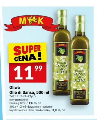 Oliwa Olio di Sansa MK promocja w Twój Market