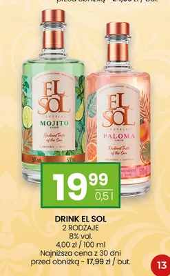 Drink El Sol Mojito promocja w Twój Market