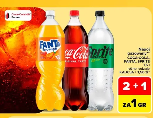 Napój gazowany Sprite promocja w Carrefour