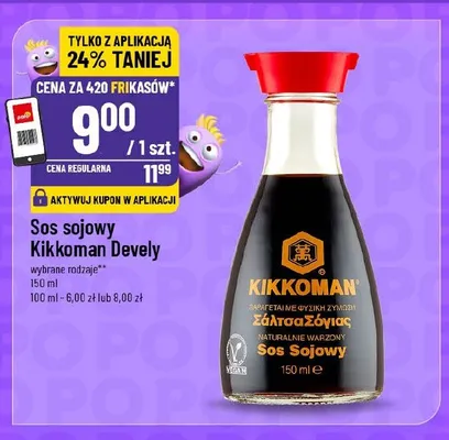 Sos sojowy Kikkoman Devely promocja w POLOmarket