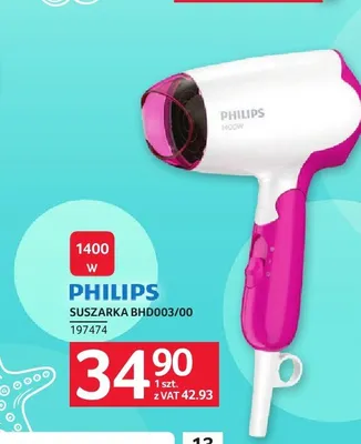 Suszarka do włosów Philips BHD003/00 promocja w Selgros