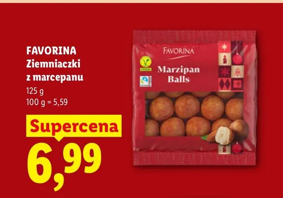 Ziemniaczki z marcepanu Favorina promocja w Lidl