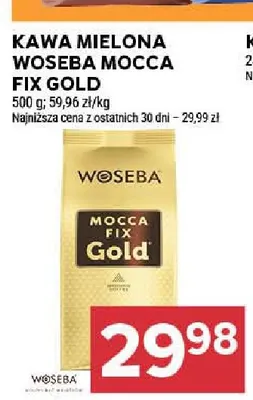 Kawa mielona Woseba Mocca Fix Gold promocja w Stokrotka
