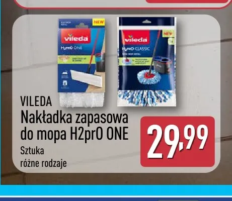 Nakładka zapasowa do mopa H2prO ONE Vileda promocja w Aldi