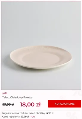 Talerz obiadowy home&you Palette promocja w home&you