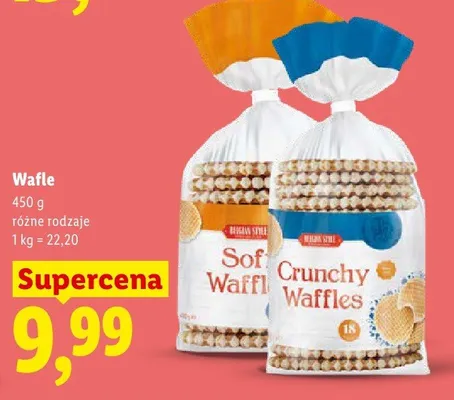 Wafle, różne rodzaje promocja w Lidl