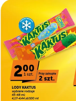 Lody Kaktus Long promocja w ABC