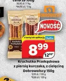 Kruchutka Przekąskowa z piersią kurczaka Dobrowolscy promocja w Delfin