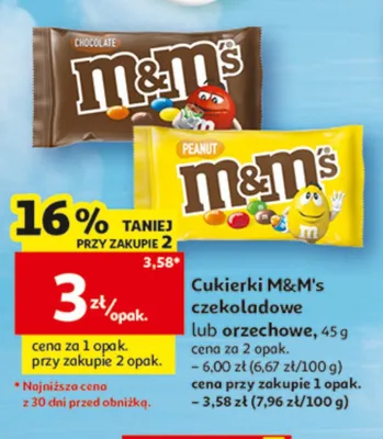 Cukierki M&M's promocja w Auchan