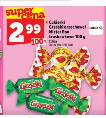 Cukierki Mister Ron truskawkowe promocja w TOPAZ