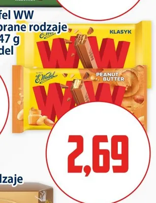 Wafel WW E.Wedel Peanut Butter promocja w Kupiec