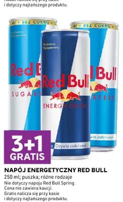 Napój energetyczny Red Bull promocja w Stokrotka