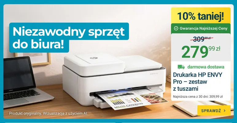 Drukarka Hp Envy Pro zestaw z tuszami promocja w ERLI