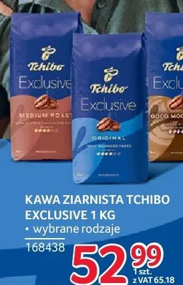 Kawa ziarnista Tchibo Exclusive 1 kg promocja w Selgros