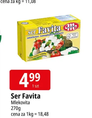 Ser Favita Mlekovita promocja w Leclerc