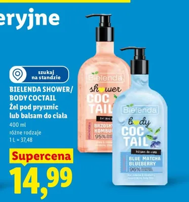Żel pod prysznic Bielenda Shower Coctail promocja w Lidl