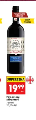 Wino czerwone Pirosmani Miramani promocja w Biedronka