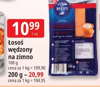 Łosoś wędzony na zimno Ronde des Mers promocja w Leclerc