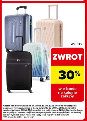 Walizki promocja w Carrefour Market