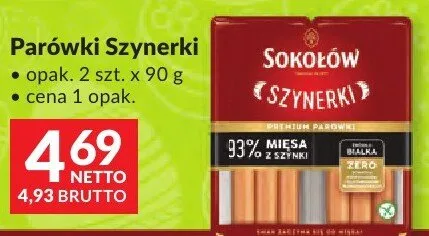 Parówki Szynerki promocja w Makro
