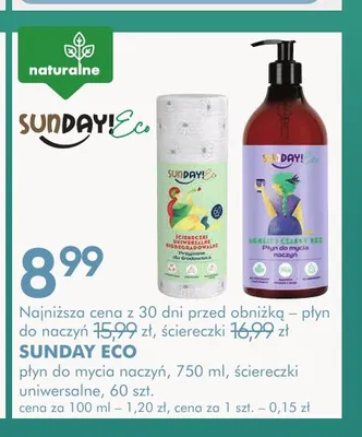 Ściereczki uniwersalne Sunday Eco promocja w Super-Pharm