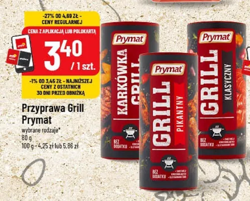 Przyprawa Grill Klasyczny Prymat promocja w POLOmarket