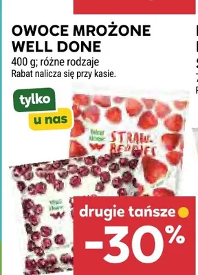 Owoce mrożone Well Done promocja w Stokrotka