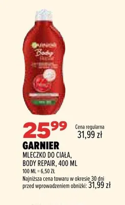 Mleczko do ciała Garnier Body Repair promocja w Drogerie Natura