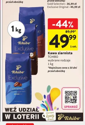 Kawa ziarnista Tchibo promocja w Intermarche