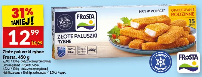 Złote paluszki rybne promocja w Twój Market