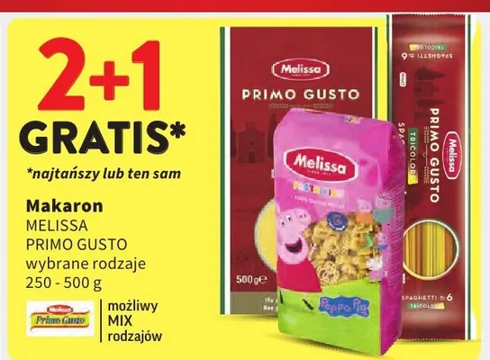 Makaron Melissa Primo Gusto promocja w Intermarche