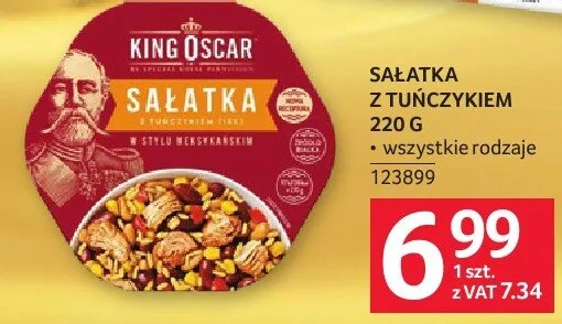 Sałatka King Oscar z tuńczykiem 220 g promocja w Selgros