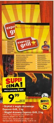 Węgiel drzewny Express-Grill 2 kg promocja w Twój Market