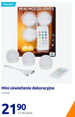Mini oświetlenie dekoracyjne 3-pak promocja w Action