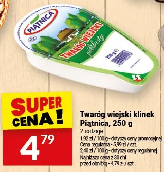 Twaróg wiejski klinek promocja w Twój Market