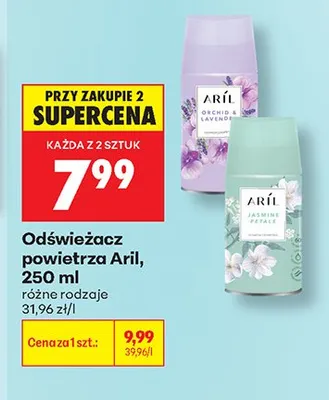 Odświeżacz powietrza Aril Jasmine Petals promocja w Biedronka