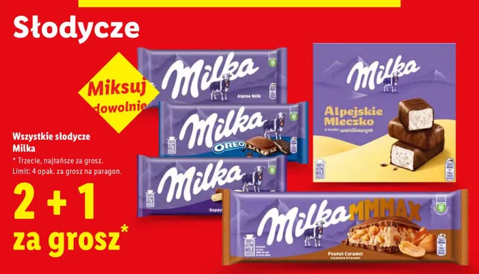 Czekolada Milka Alpine Milk promocja w Lidl