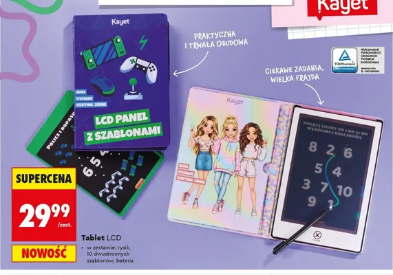 Tablet LCD Kayet promocja w Biedronka