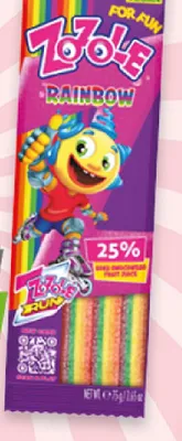 Żelki Zozole Rainbow promocja w Euro Sklep