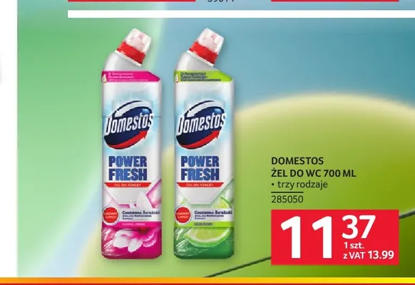 Żel do WC Domestos Power Fresh promocja w Selgros