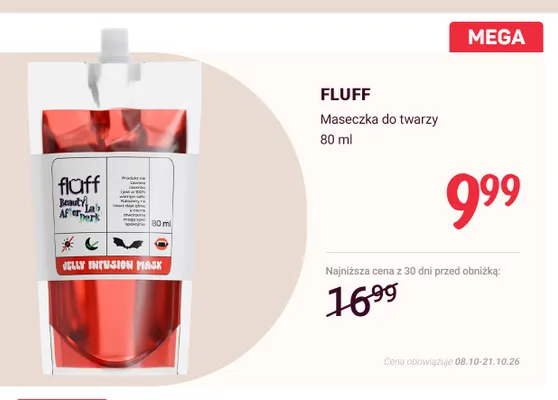 Maseczka do twarzy Fluff promocja w Rossmann