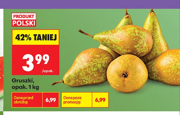 Gruszki polskie promocja w Biedronka