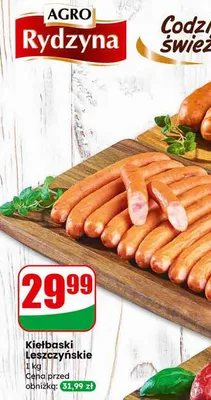Kiełbaski Leszczyńskie promocja w Dino
