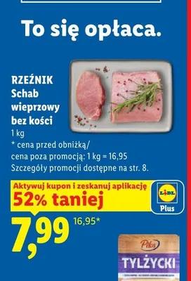 Schab wieprzowy bez kości Rzeźnik promocja w Lidl