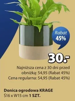 Donica ogrodowa KRAGE promocja w Jysk