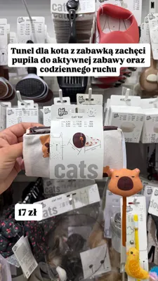 Tunel dla kota z zabawką for Pets promocja w Pepco